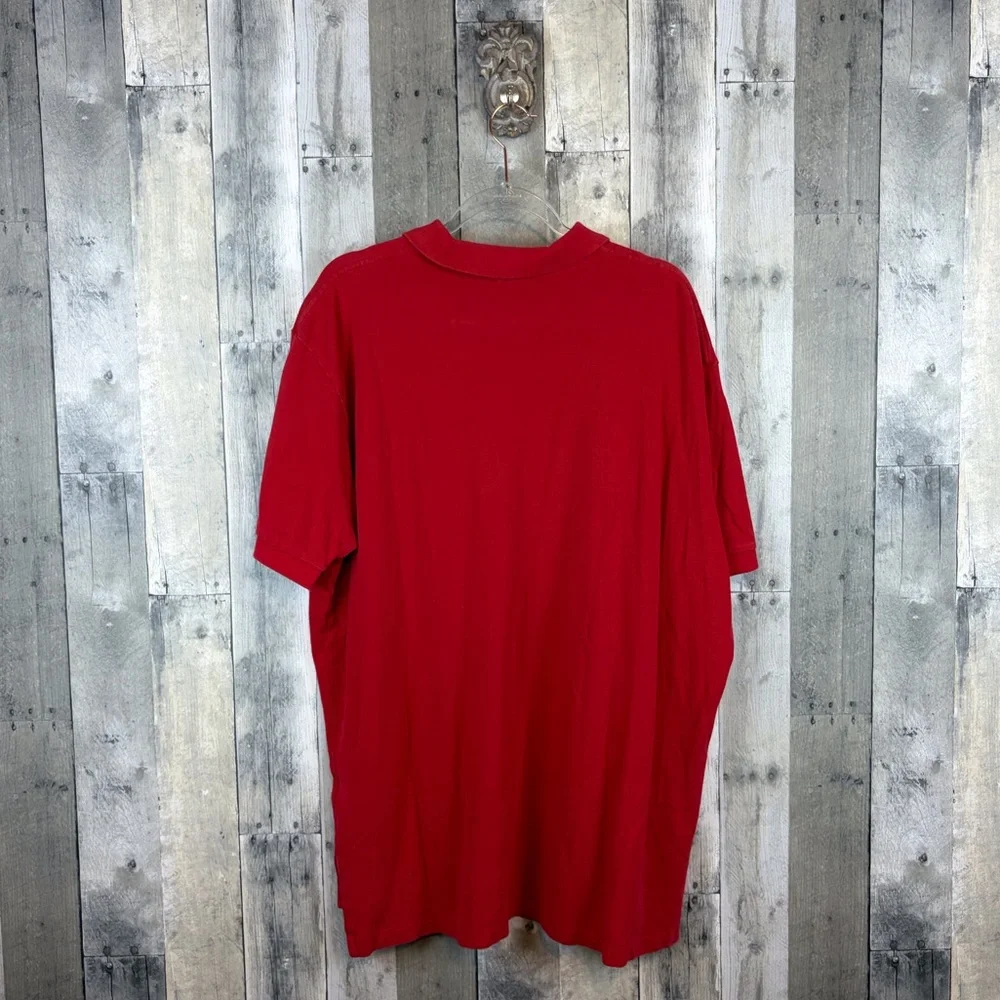 Ralph Lauren The Iconic Classic Fit Mesh Polo in Red Size XXL.
